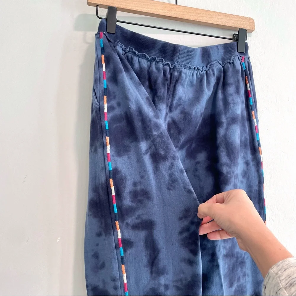 Sundance Moonlight Sky Tie Dye Floral Embroidered Sweatsuit Set